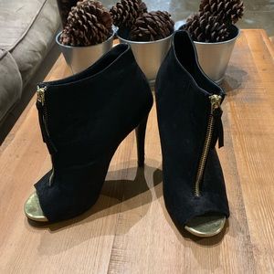 Heeled Suede Booties
